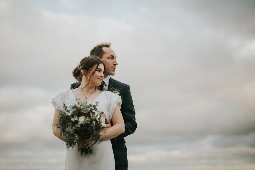 Minimalistisch Hochzeitsfoto